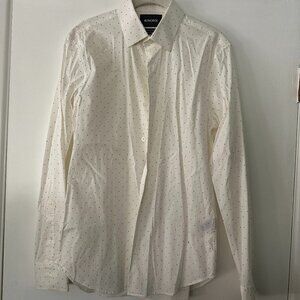 White Dotted Bonobos Button Down Shirt Mens